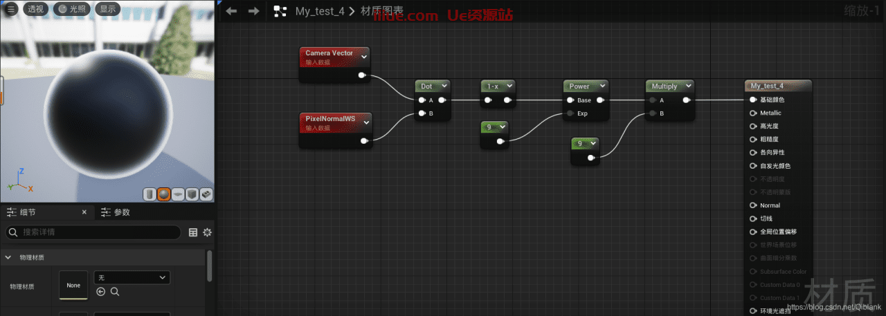 UE5上各种常见材质的制作方法