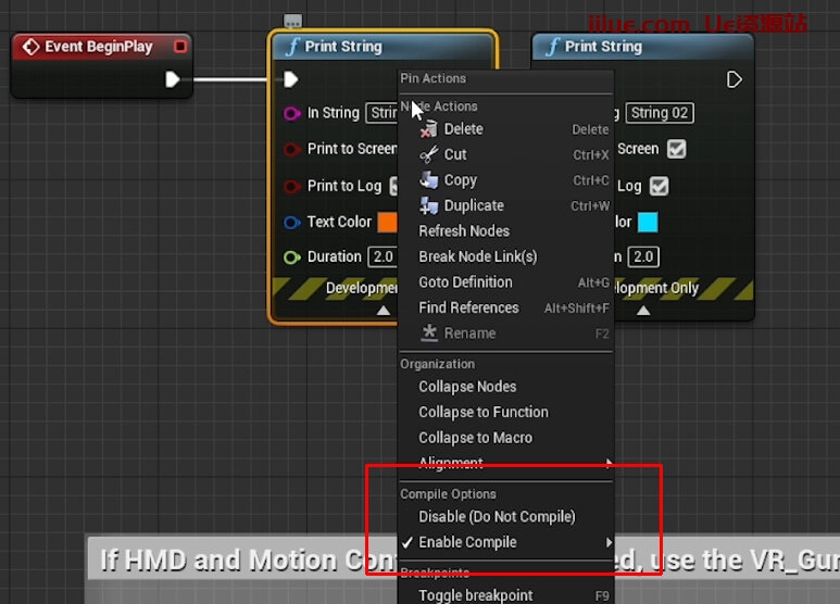 快速开发提示 #51 UE4 / UE5 - 禁用蓝图节点 快速开发提示 #51 UE4 / UE5 - 禁用蓝图节点