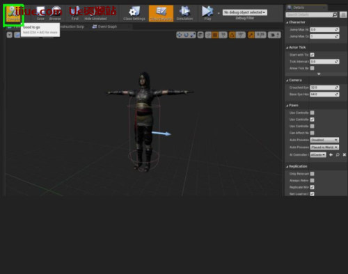 虚幻引擎中的FBX混合角色设置