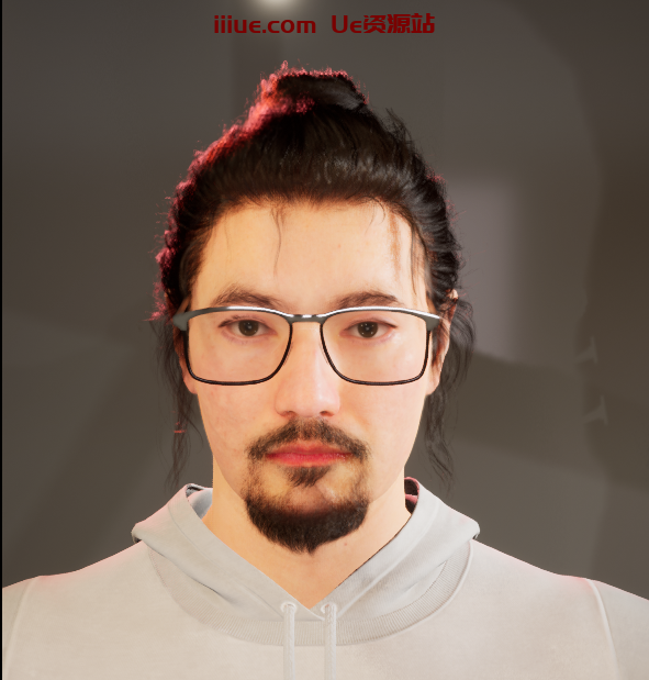 虚幻引擎UE metahuman的眼镜glasses资产,UE数字虚拟人眼镜glasses资源