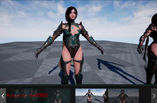 刺客女孩模型虚幻引擎模型