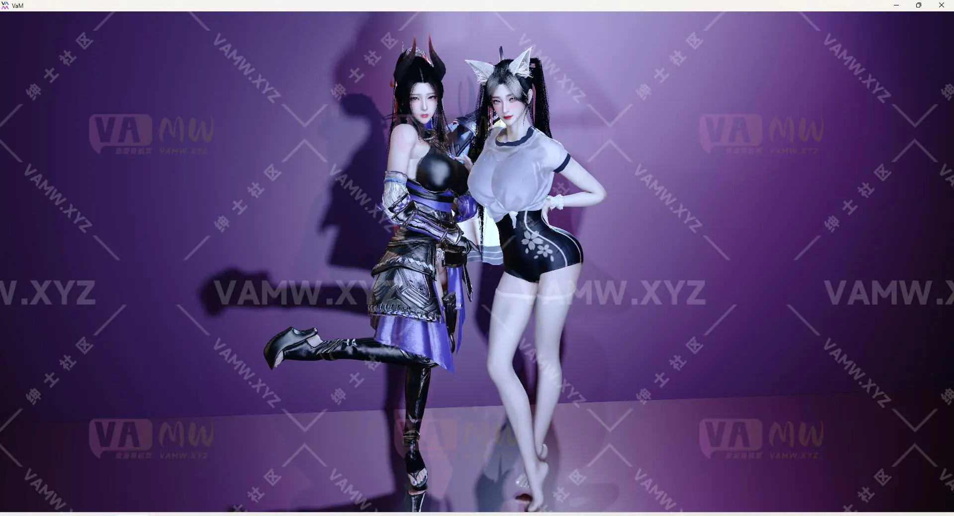 [VAM人物]真实女友游戏 古风美女 永劫无间妖刀姬+原神胡桃 vamxw.妖刀姬胡桃.1