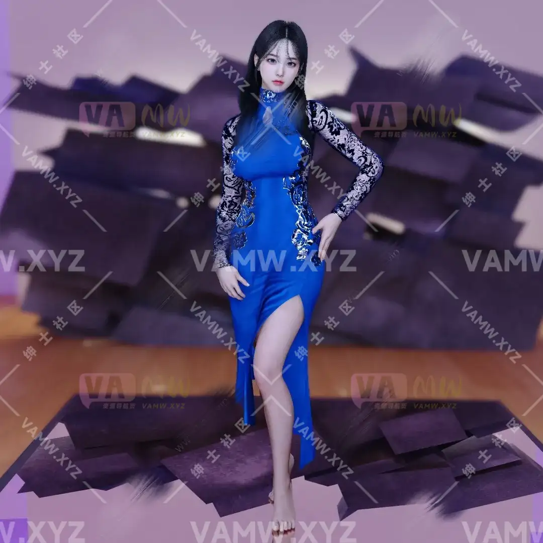 衣服 VAM-YJ.Lace_cheongsam.1